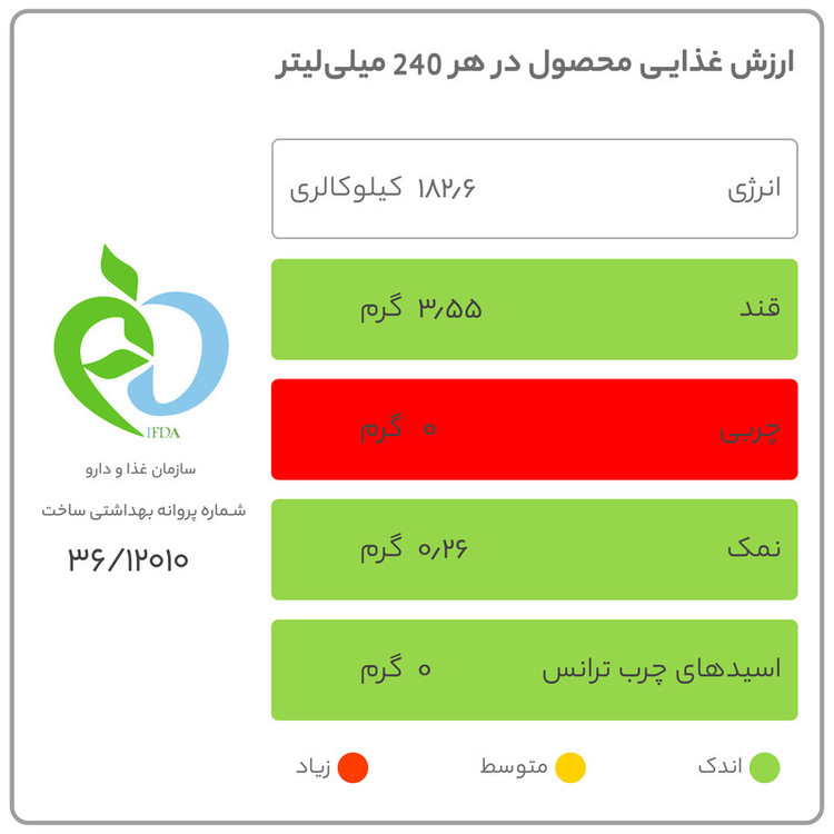 آب انار نارنی - 1 لیتر
